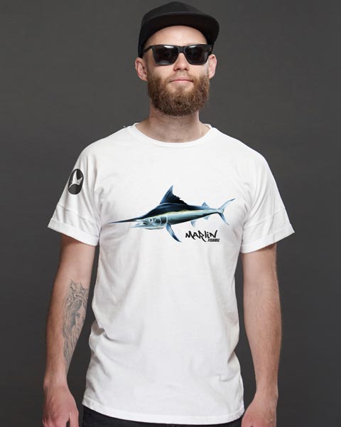 Angler T-Shirt mit Marlin